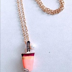 Ice cream pop necklace brooch